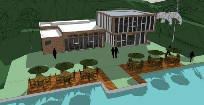 Sketchup商业模型|餐厅,现代风格 Sketchup商业模型|餐厅,现代风格