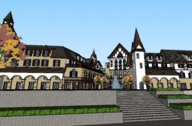 Sketchup商业模型|多层农庄会所,古典风格-BIM建筑网