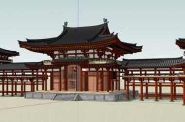 Sketchup古建筑模型|多层古建筑群,中式风格-BIM建筑网