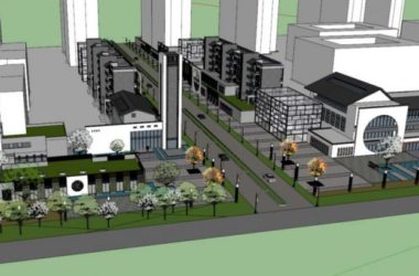 Sketchup商业模型|多层商业街,现代中式风格-BIM建筑网