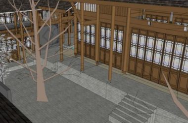 Sketchup住宅模型|中式落院,低层-BIM建筑网