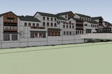 Sketchup商业模型|多层会所,现代中式风格-BIM建筑网