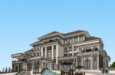 Sketchup商业模型|多层会所,欧式风格-BIM建筑网