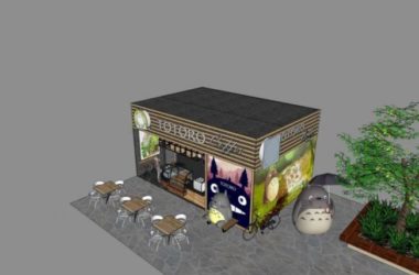 Sketchup商业模型|低层商店,现代风格-BIM建筑网