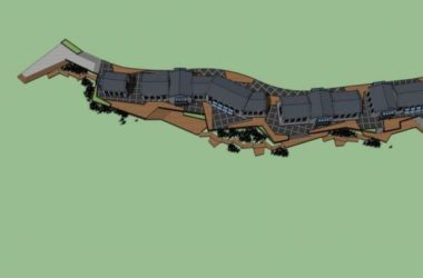 Sketchup商业模型|商业街,现代中式风格-BIM建筑网