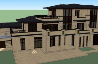 Sketchup商业模型|多层会所,现代风格-BIM建筑网