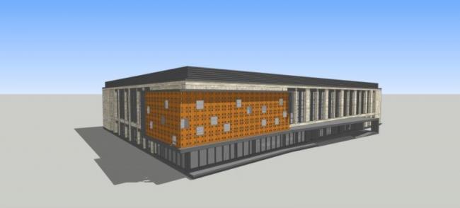 Sketchup办公模型|低层办公楼,现代风格 Sketchup办公模型|低层办公楼,现代风格