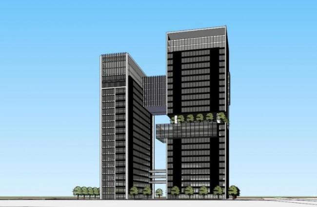 Sketchup办公模型|高层办公楼,现代风格 Sketchup办公模型|高层办公楼,现代风格