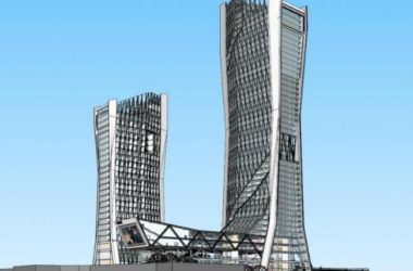 Sketchup办公模型|超高层办公楼,现代风格-BIM建筑网
