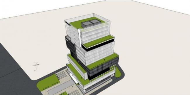 Sketchup办公模型|高层办公楼,现代风格 Sketchup办公模型|高层办公楼,现代风格