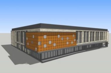 Sketchup办公模型|低层办公楼,现代风格-BIM建筑网