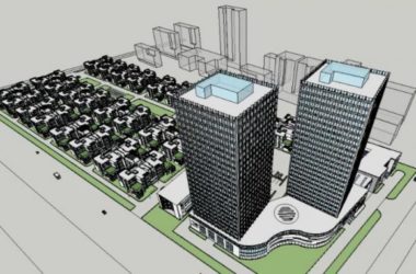 Sketchup办公模型|高层办公楼,现代风格-BIM建筑网