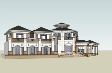 Sketchup商业模型|多层会所,古典风格-BIM建筑网