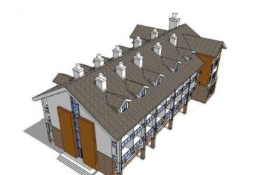 Sketchup学校模型|多层学校教学楼,校园教育建筑,古典风格-BIM建筑网