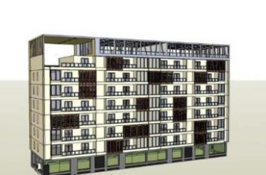 Sketchup学校模型|多层学校教学楼,校园教育建筑,现代风格-BIM建筑网