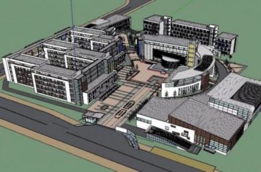 Sketchup学校模型|多层学校中学,校园教育建筑,现代风格-BIM建筑网