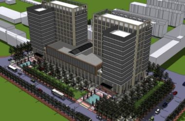 Sketchup办公模型|多高层办公楼,现代风格-BIM建筑网
