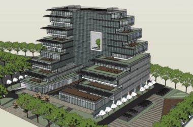 Sketchup办公模型|多高层办公楼,现代风格-BIM建筑网