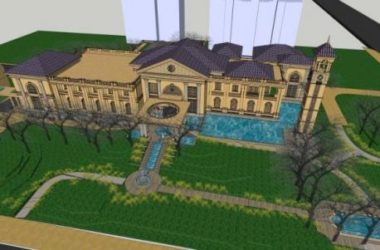 Sketchup商业模型|多层会所,古典风格-BIM建筑网