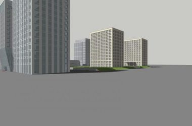 Sketchup办公模型|高层办公楼,现代风格-BIM建筑网
