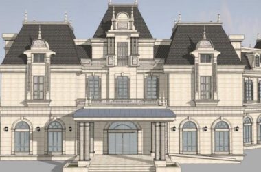 Sketchup商业模型|多层会所,古典风格-BIM建筑网