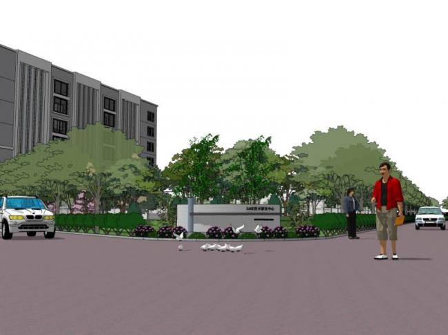 Sketchup景观模型|办公景观,现代风格 Sketchup景观模型|办公景观,现代风格