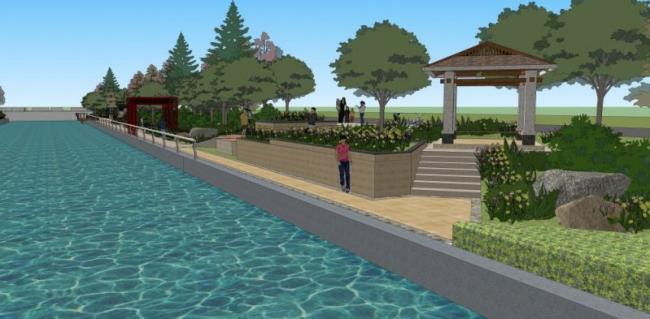 Sketchup景观模型|滨水景观,现代风格 Sketchup景观模型|滨水景观,现代风格