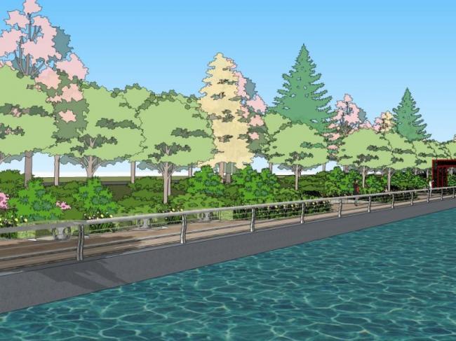 Sketchup景观模型|滨水景观,现代风格 Sketchup景观模型|滨水景观,现代风格