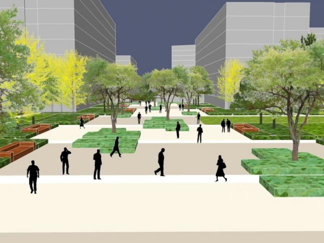 Sketchup景观模型|办公景观,现代风格 Sketchup景观模型|办公景观,现代风格