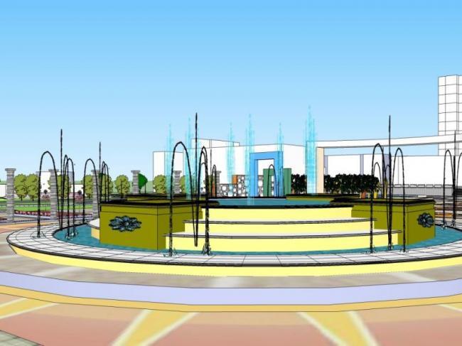 Sketchup景观模型|广场景观,现代风格 Sketchup景观模型|广场景观,现代风格