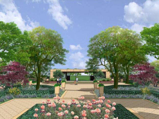 Sketchup景观模型|入口景观,现代风格 Sketchup景观模型|入口景观,现代风格