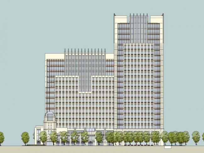 Sketchup办公模型|高层办公楼群,现代风格 Sketchup办公模型|高层办公楼群,现代风格