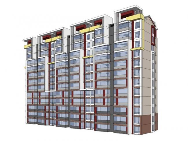 Sketchup住宅模型|高层住宅,现代风格 Sketchup住宅模型|高层住宅,现代风格