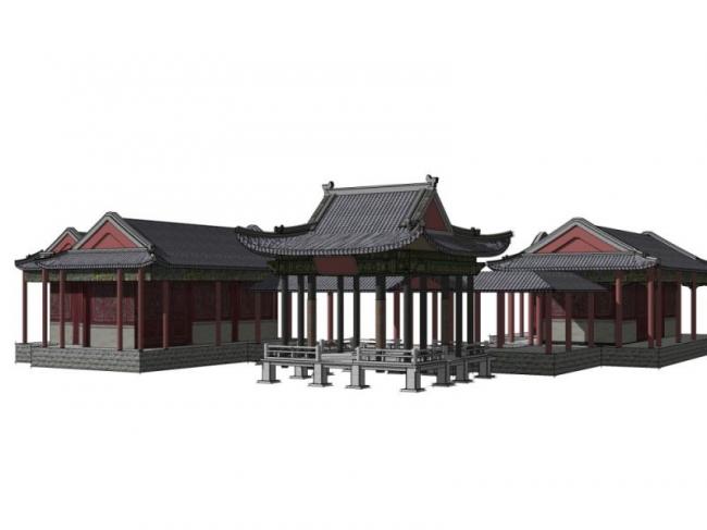 Sketchup小品模型|亭子,中式风格,小品 Sketchup小品模型|亭子,中式风格,小品