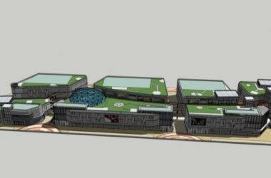 Sketchup办公模型|多层商业步行街,现代风格-BIM建筑网