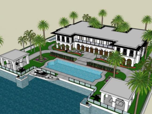 Sketchup商业模型|低层会所,现代风格 Sketchup商业模型|低层会所,现代风格