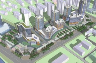 Sketchup办公模型|多高层办公楼区,现代风格-BIM建筑网