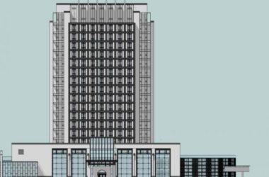 Sketchup办公模型|高层办公楼,现代风格-BIM建筑网