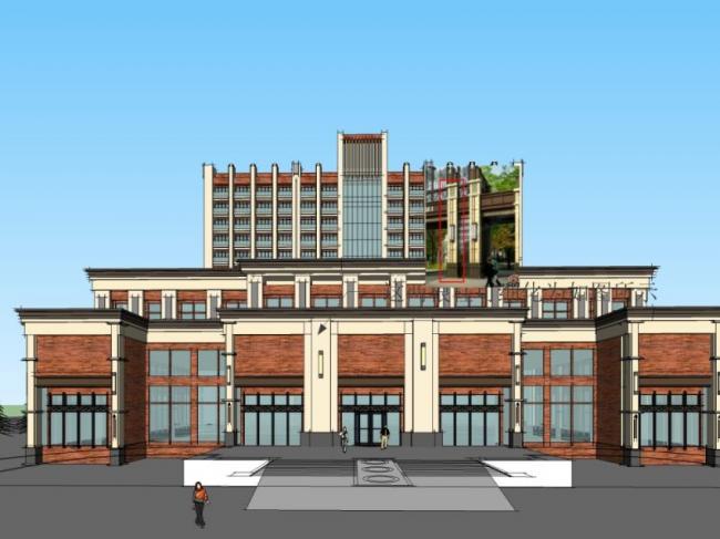 Sketchup酒店模型|多层酒店,现代风格 Sketchup酒店模型|多层酒店,现代风格