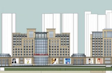 Sketchup办公模型|高层办公楼群,古典风格-BIM建筑网