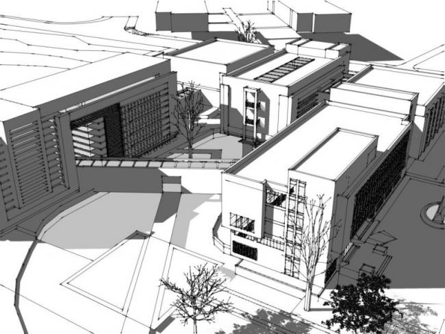 Sketchup办公模型|多层办公楼,现代风格 Sketchup办公模型|多层办公楼,现代风格