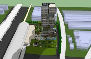 Sketchup办公模型|高层节能办公楼,现代风格-BIM建筑网