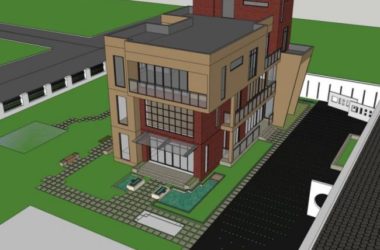Sketchup办公模型|多层办公楼,现代风格-BIM建筑网