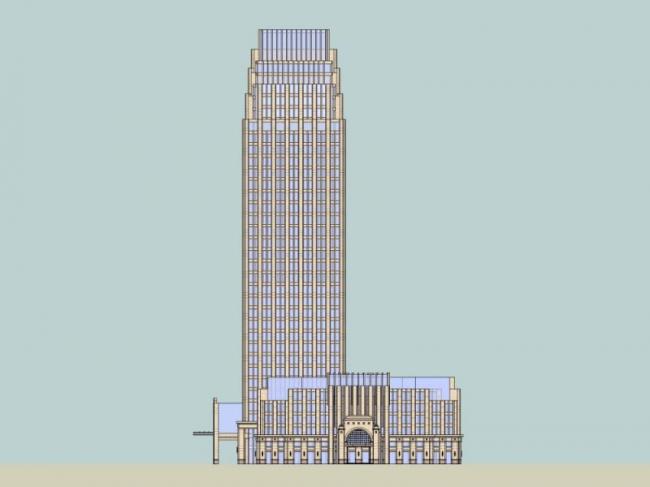 Sketchup办公模型|高层办公楼,现代风格 Sketchup办公模型|高层办公楼,现代风格