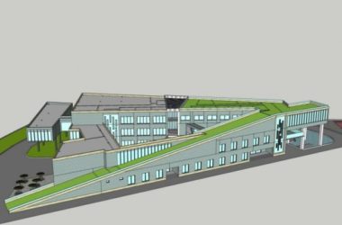 Sketchup医院模型|多层养老中心,医疗建筑,现代风格-BIM建筑网