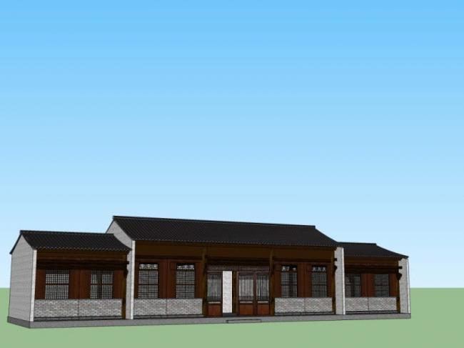 Sketchup古建筑模型|多层古建筑,中式风格 Sketchup古建筑模型|多层古建筑,中式风格