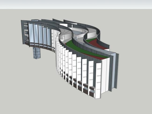 Sketchup酒店模型|多层酒店,现代风格 Sketchup酒店模型|多层酒店,现代风格