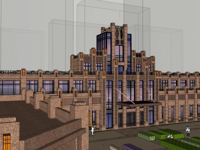 Sketchup住宅模型|欧式大门,古典风格 Sketchup住宅模型|欧式大门,古典风格