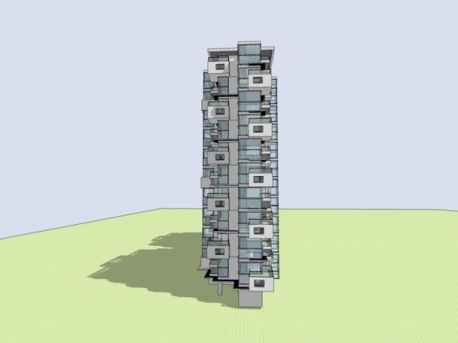 Sketchup住宅模型|高层住宅,现代风格 Sketchup住宅模型|高层住宅,现代风格