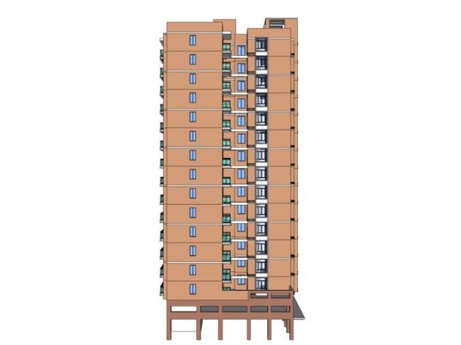 Sketchup住宅模型|高层住宅,现代风格 Sketchup住宅模型|高层住宅,现代风格